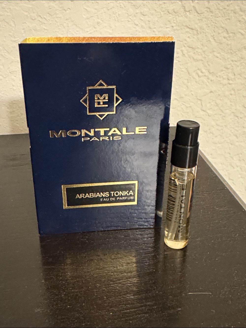 Montale Arabians Tonka Parfum Sample - Blue & Gold
